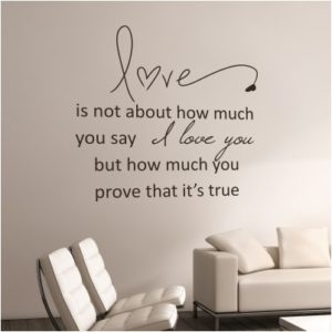 Adesivo Murale Love Prove
