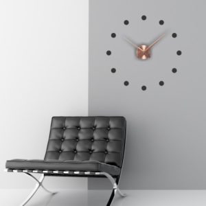 Adesivo Murale Orologio con Pallini