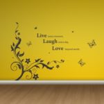 Adesivo Murale Live Laugh Love