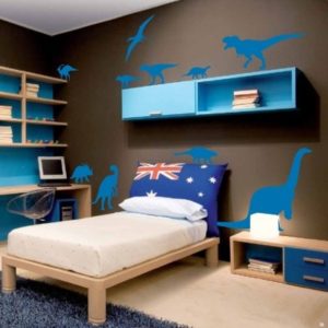 Adesivo Murale Dinosauri Blu
