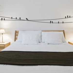 Adesivo Murale Uccellini sul Filo