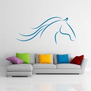 Adesivo murale Cavallo Stilizzato
