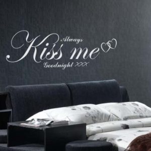 Adesivo Murale Always Kiss Me Goodnight