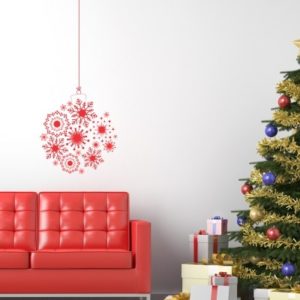 Adesivo Murale Pallina di Natale