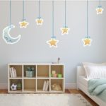 Adesivo Murale Luna e Stelle