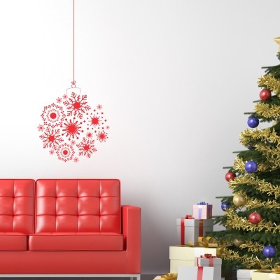 adesivo murale pallina natale