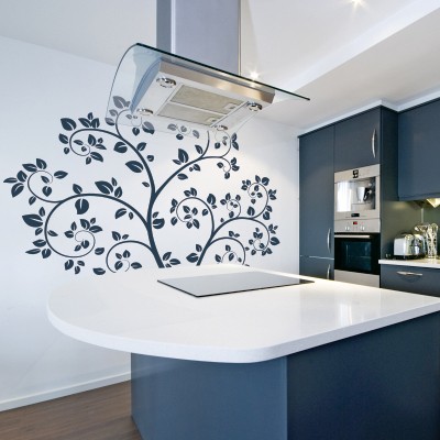 Adesivo Albero con Foglie