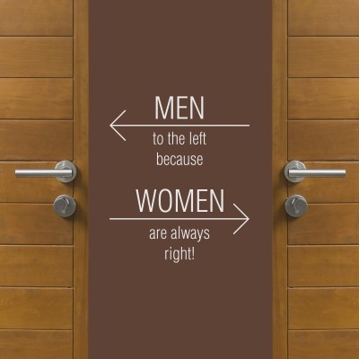adesivo Men Left Women Right