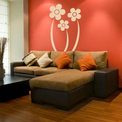 sticker parete fiori