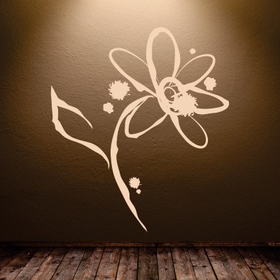 stickers parete fiore