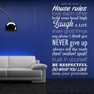 adesivi murali in this house